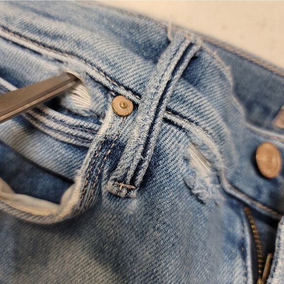 MOTHER The Mid Rise Dazzler Ankle Fray Riding The Cliffside size 25 - Picture 16 of 16